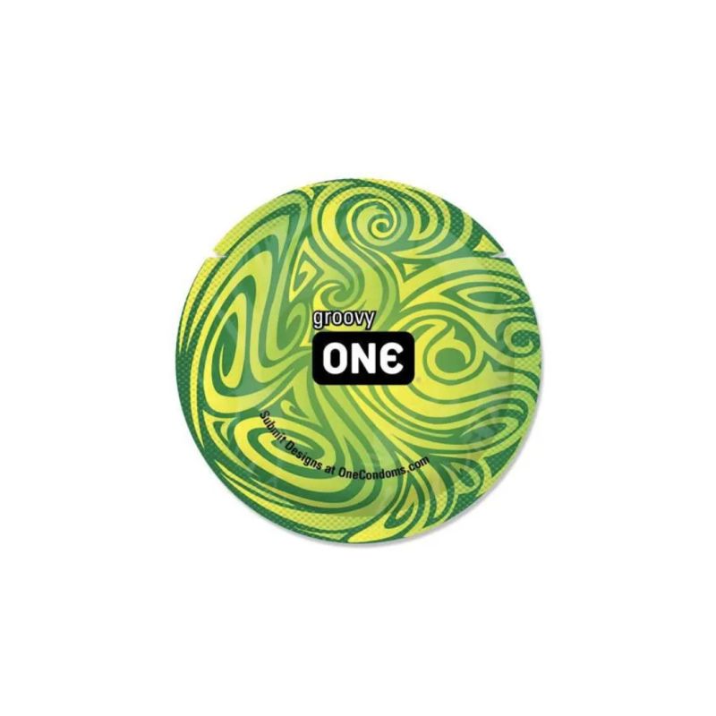 Набір флуоренцетних презервативів ONE Glowing Pleasures світяться у темряві (ціна за упаковку, 100 шт) вид 6