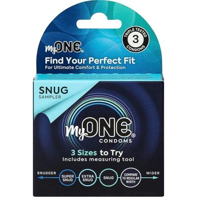 Набір презервативів латексних різних розмірів My ONE Snug Sampler (ціна за упаковку, 3 шт.)