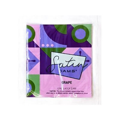Салфетка латексная для орального секса Grape Satin One Latex Dams со вкусом винограда, 1 шт.