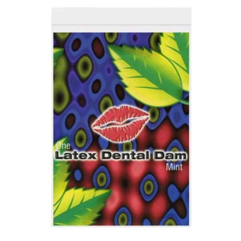 Серветка для орального сексу Mint One Latex Dental Dams зі смаком м'яти, 1 шт. вид 2