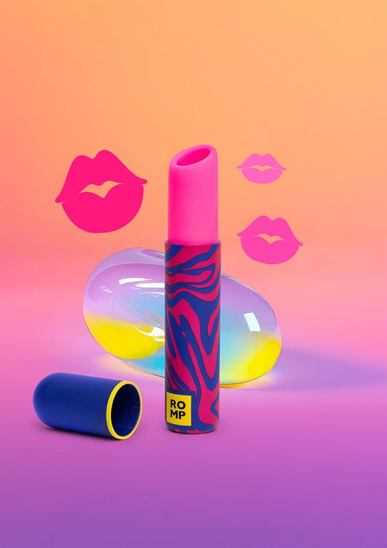 Клиторальный вибратор Romp Lipstick в виде губной памады, розовый вид 7