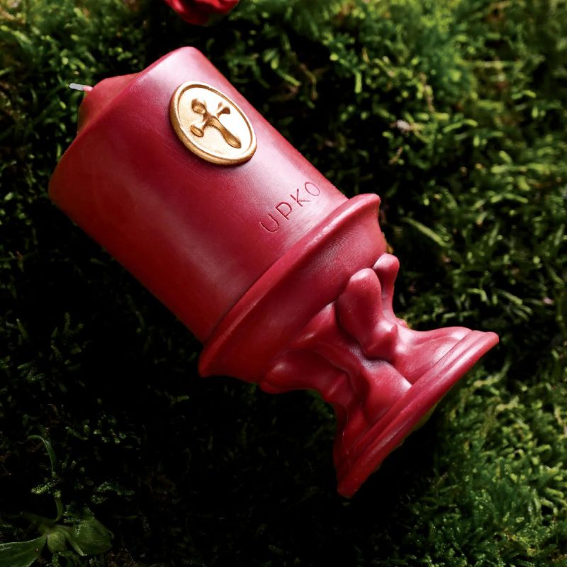 Низкотемпературная восковая свеча UPKO DREAMING of GARDEN, красная вид 3