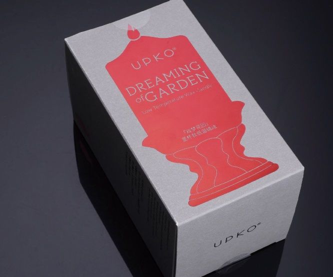 Низькотемпературна воскова свічка UPKO DREAMING of GARDEN, червона вид 7