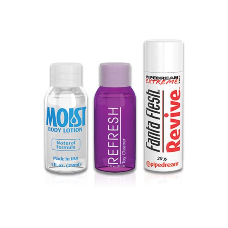 Набір з 3-х мастурбаторів Pipedream Extreme ALL 3 HOLES Вагіна, Анус та Рот вид 5