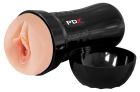 Мастурбатор Вагина в черной колбе Pipedream PDX Extreme Wet Pussies самосмазывающийся вид 3