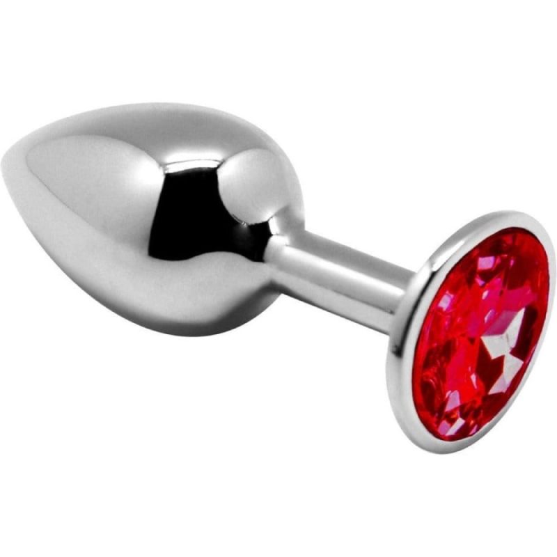 Набір із 3-х анальних металевих пробок Alive з камінням різних кольорів вид 3