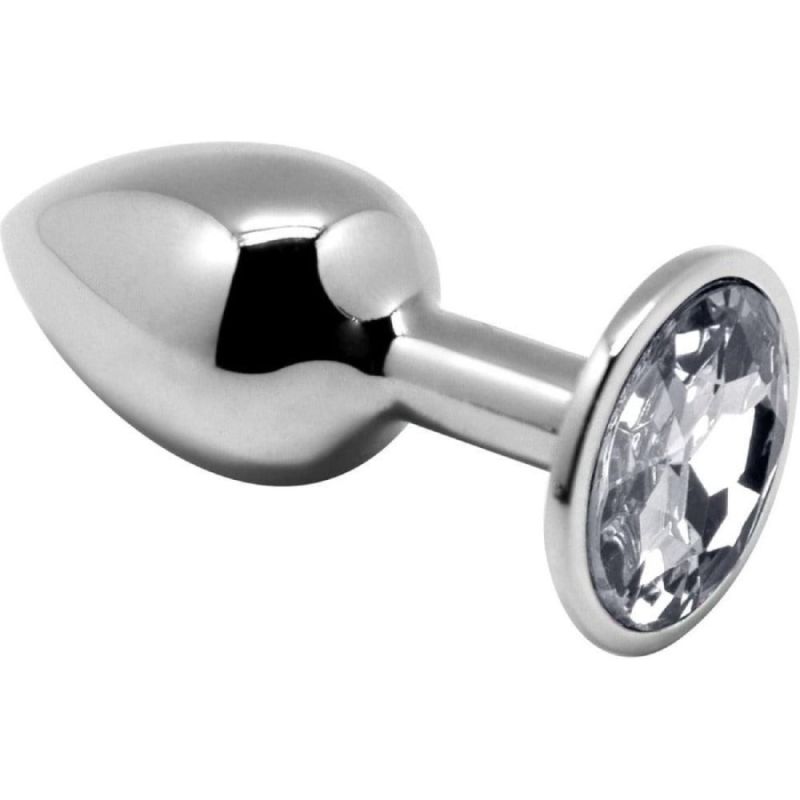 Набір із 3-х анальних металевих пробок Alive з камінням різних кольорів вид 4