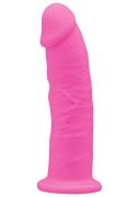Реалістичний фалоімітатор SILEXD Glow in the Dark що світиться у темряві, рожевий, 15.4 см