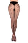 Прозорі колготки з чорним візерунком Ballerina´s Secret (20 den) та стрілкою ззаду, чорні вид 3