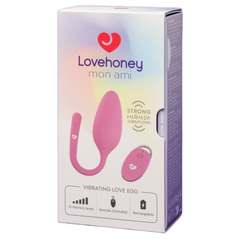 Виброяйцо с пультом дистанционного управления Lovehoney Mon Ami, розовое вид 6