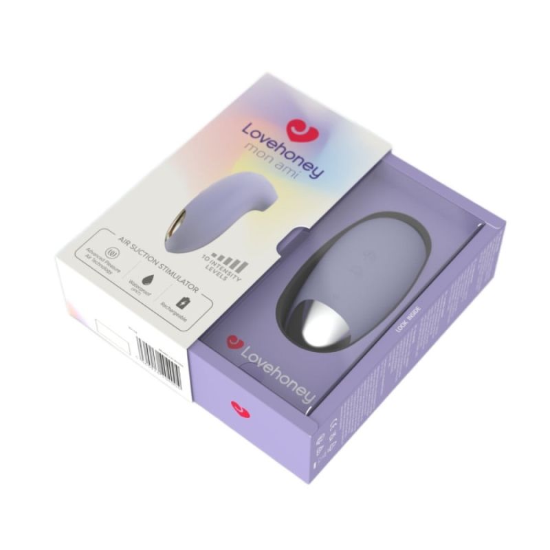 Вакуумный стимулятор клитора Lovehoney Mon Ami Pleasure Air, лиловый вид 9
