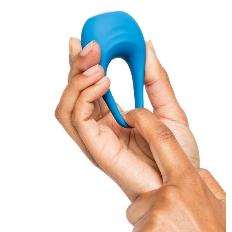 Ерекційне віброкільце Lovehoney Mon Ami, блакитне вид 4