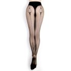 Колготки чорні Ballerina's Secret з орнаментом на задній частині, L/XL вид 4