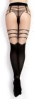 Колготки з геометричним орнаментом Ballerina's Secret Blue Night, чорні, L/XL вид 5