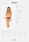 Трусики з відкритим доступом Obsessive Chemeris мереживні, чорні, XS/S вид 8