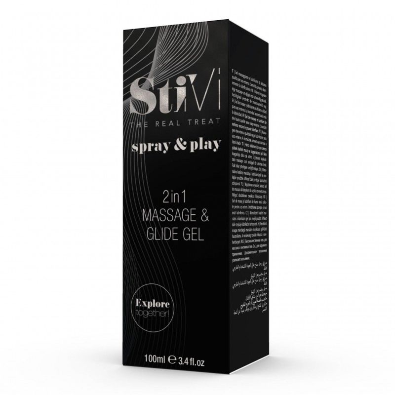 Массажный гель и лубрикант HOT StiVi Spray&Play 2в1, 100 мл вид 4