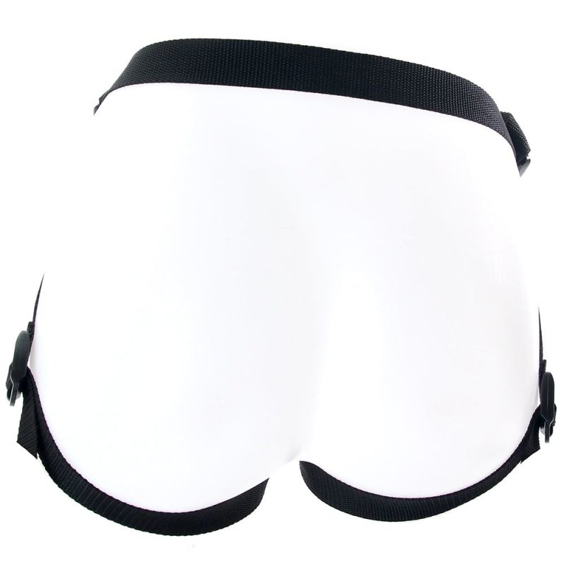 Страпон люминесцентный Whipsmart Glow in the Dark с 3 насадками, черный-белый вид 7