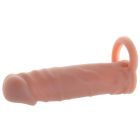 Насадка реалистичная Size-Up удлиняющая пенис, бежевая вид 4