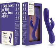 Вибратор кролик Blush Harper с G-точечной стимуляцией, синий