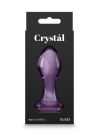 Анальная стеклянная пробка NS Novelties Crystal, фиолетовая вид 5