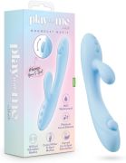 Вибратор-кролик Blush Play with Me для точки G и клитора, голубой