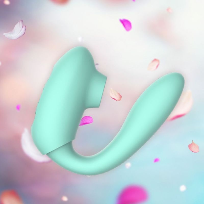 Вибратор двойной стимуляции Every Night Toys вакуум с эффектом посасывания и стимуляция точки G вид 8