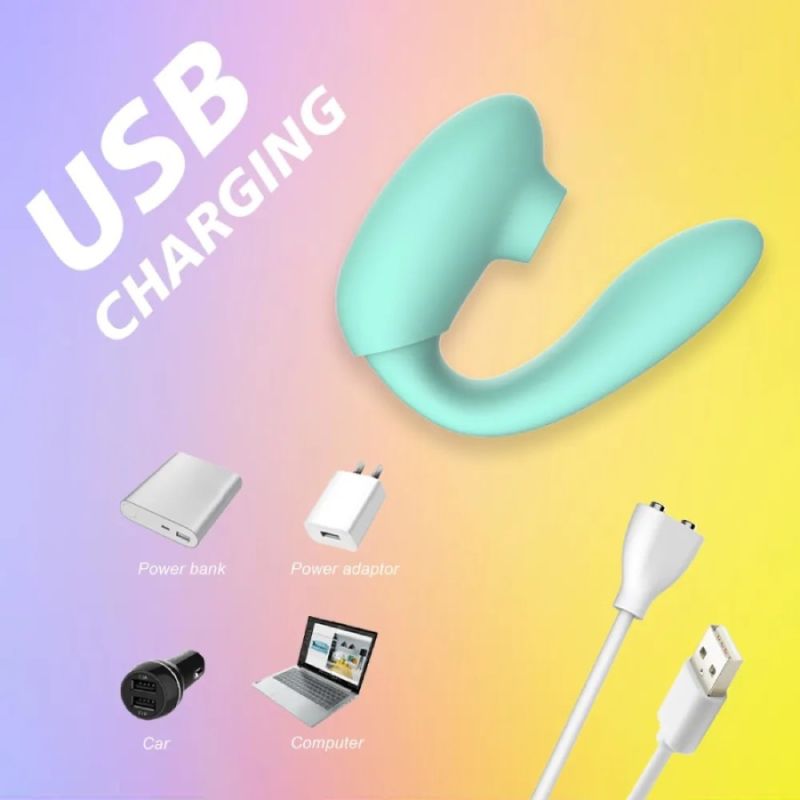 Вібратор подвійної стимуляції Every Night Toys вакуум з ефектом посмоктування та стимуляція точки G вид 11