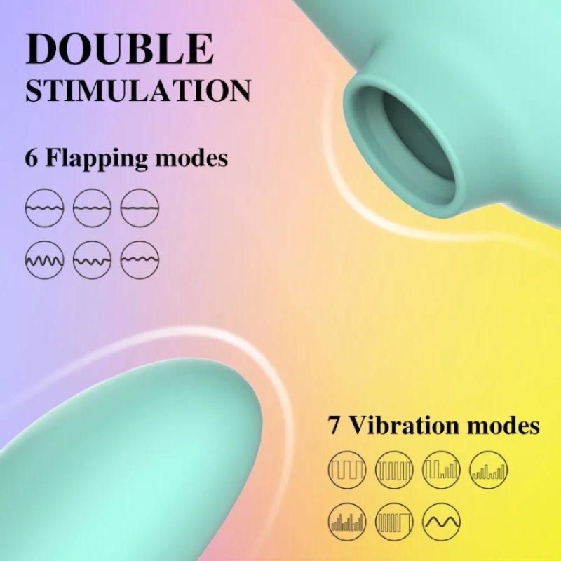 Вібратор подвійної стимуляції Every Night Toys вакуум з ефектом посмоктування та стимуляція точки G вид 12