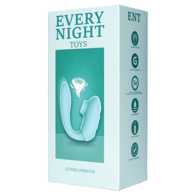 Вибратор двойной стимуляции Every Night Toys вакуум с эффектом посасывания и стимуляция точки G вид 14