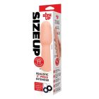 Насадка на пеніс Size-Up Penis Entender з 3 ерекційними кільцями в наборі, бежева вид 5