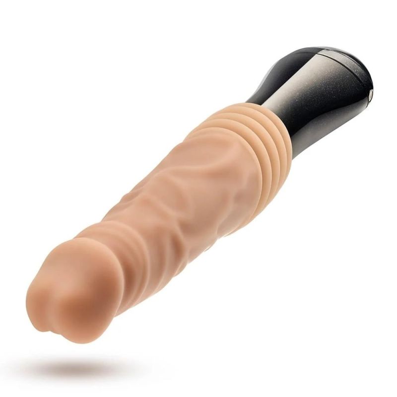 Вибратор Blush Dr Skin Dr Knight с ротацией и фрикциями, бежевый вид 5