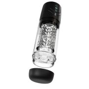 Мастурбатор Blush M For Men Whirlwind Pro з ротацією та всмоктуванням, прозорий