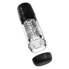 Мастурбатор Blush M For Men Whirlwind Pro з ротацією та всмоктуванням, прозорий вид 3