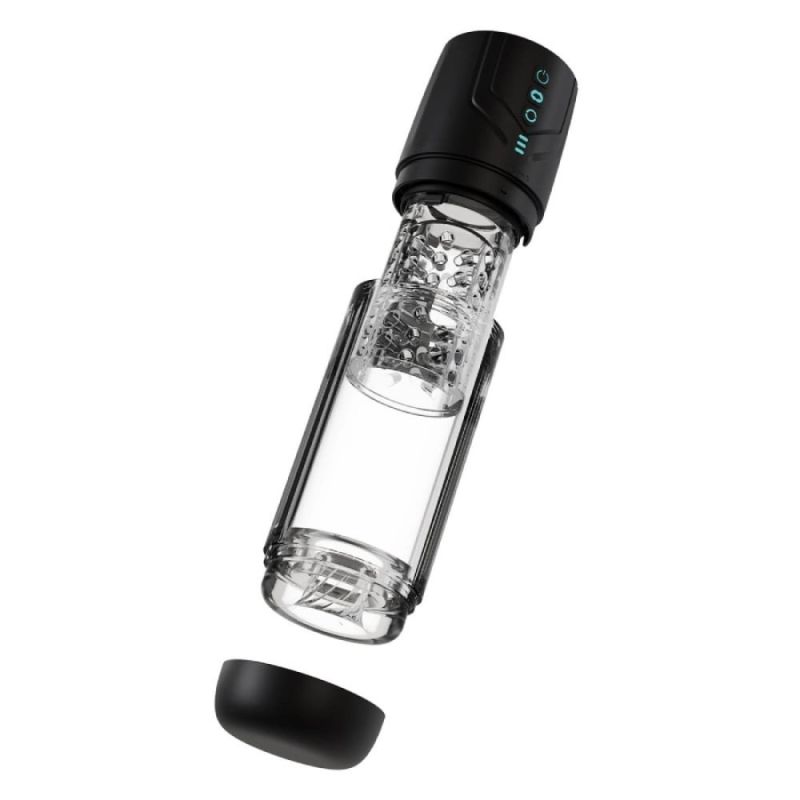 Мастурбатор Blush M For Men Whirlwind Pro з ротацією та всмоктуванням, прозорий вид 6