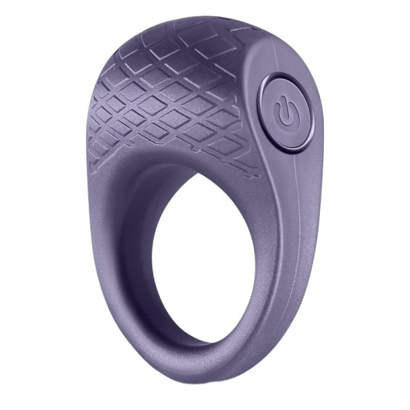 Эрекционное виброкольцо NS Novelties Seduction Levi, серое вид 2