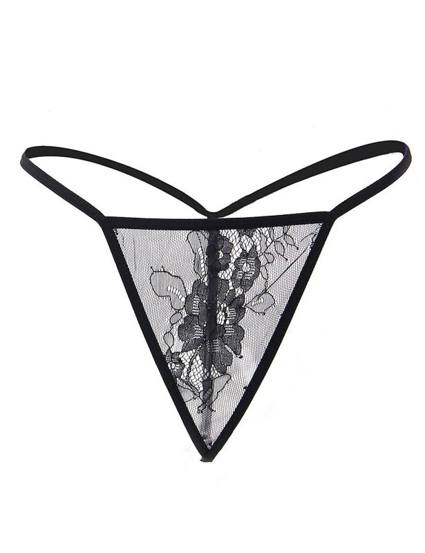 Халат кружевной черный с длинными рукавами Star Night стринги в комплекте, XS/S вид 6