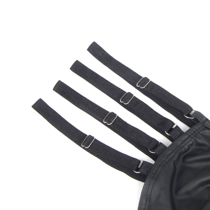 Стринги мужские черные STAR Night с регулирующими резинками по бокам, L вид 8