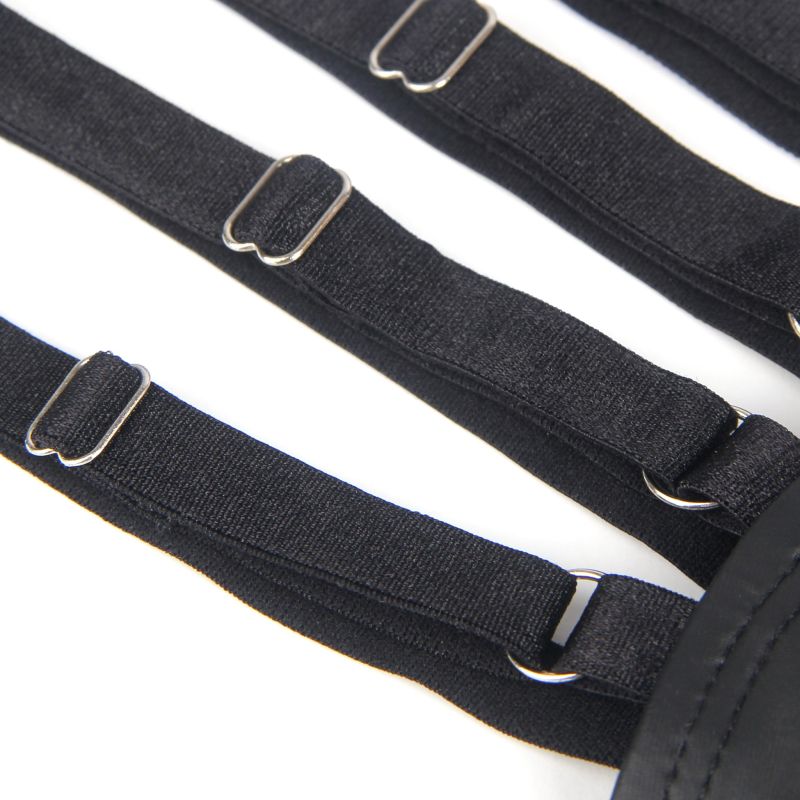 Стрінги чоловічі чорні STAR Night з регулюючими гумками з боків, L вид 9