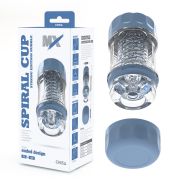 Мастурбатор в колбе Chisa MX Spiral Cup Stron прозрачно-голубой