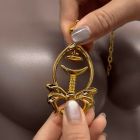 Затискачі для сосків UPKO Pulling Chain Nipple Clamps з ланцюжком-намиста, золотисті вид 8