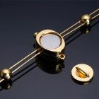 Зажимы для сосков с вибрацией UPKO Double Bar Vibration Nipple и клиторальная цепь, золотистые вид 8