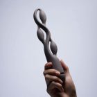 Імпульсний вібратор з ефектом пульсації UPKO UEROS для тривимірної стимуляції, коричневий вид 4