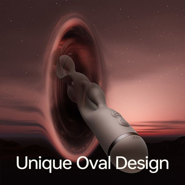 Импульсный вибратор с эффектом пульсации UPKO UEROS для трехмерной стимуляции, коричневый вид 12