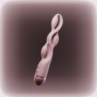 Імпульсний вібратор з ефектом пульсації UPKO UEROS для тривимірної стимуляції, рожевий вид 3