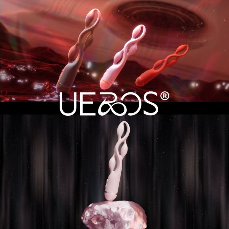 Імпульсний вібратор з ефектом пульсації UPKO UEROS для тривимірної стимуляції, рожевий вид 6