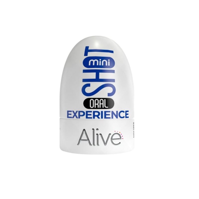 Кишеньковий мастурбатор Alive Mini Shot Oral Experience у вигляді рота вид 5