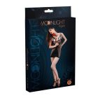 Сукня-міні з вирізами Moonlight Lingerie Model 19 із сітки, чорна вид 4