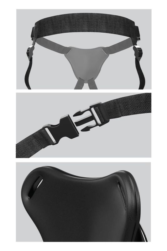 Трусики для страпону з присоскою Pipedream Body Dock Original чорні вид 7