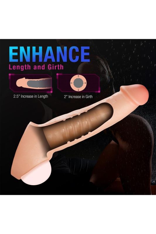 Реалистичный удлинитель пениса Blush Performance Plus Thrive силиконовый вид 8