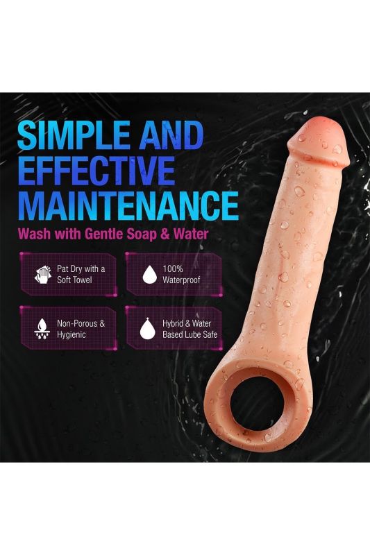 Реалистичный удлинитель пениса Blush Performance Plus Thrive силиконовый вид 9